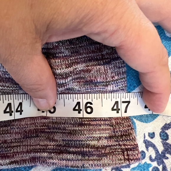 KNOX ROSE CAPE SHAWL SWEATER WOMEN SIZE XS EXTRA SMALL PURPLE PINK EUC 241 - Picture 9 of 13